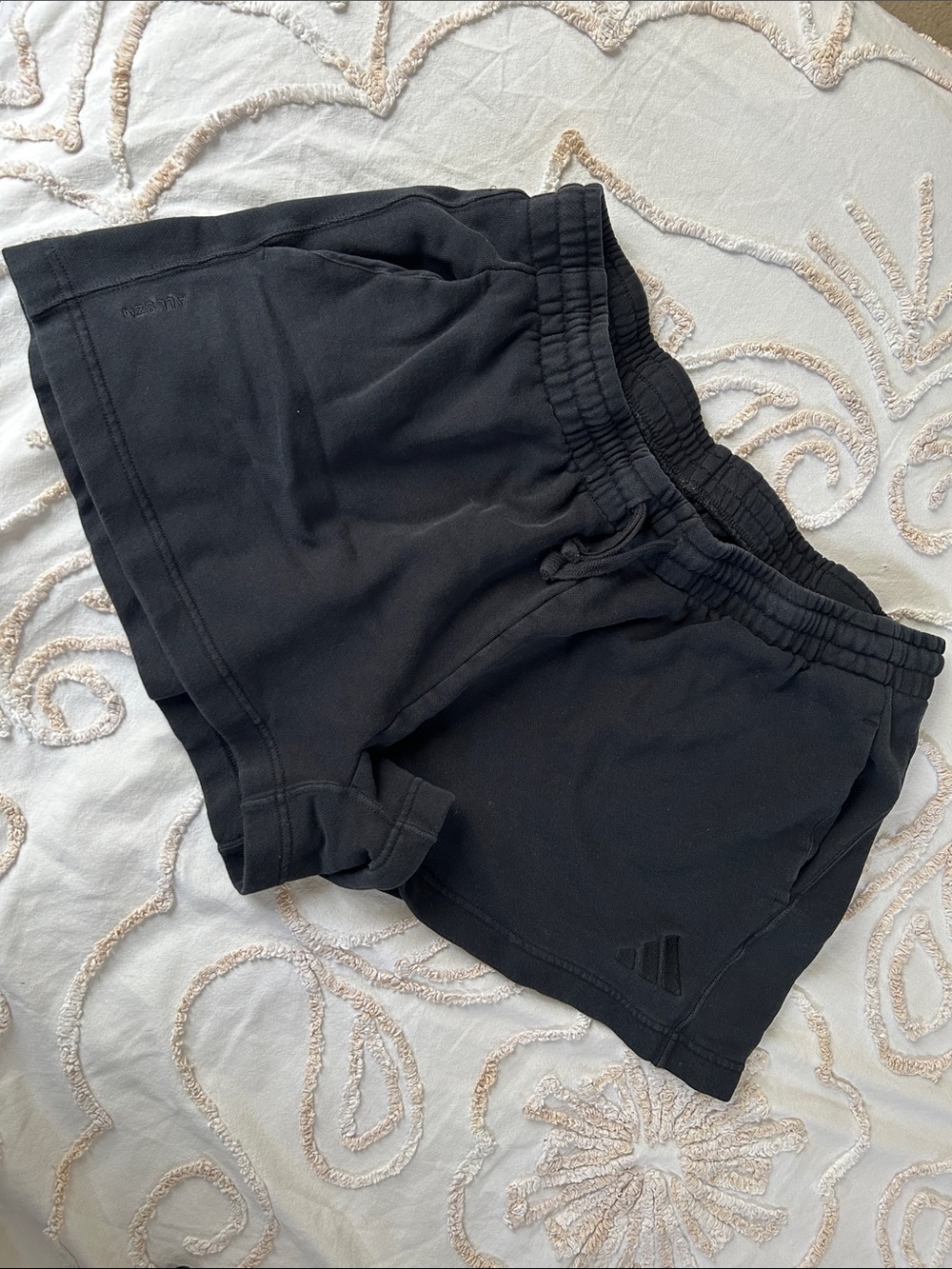 Women's adidas Black Athletic Shorts - Elastic Waist, Drawstring XL